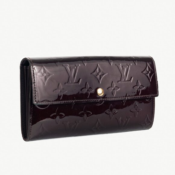Louis Vuitton Sarah Amarante Monogram Vernis Leather Wallet - Picture 2 of 10